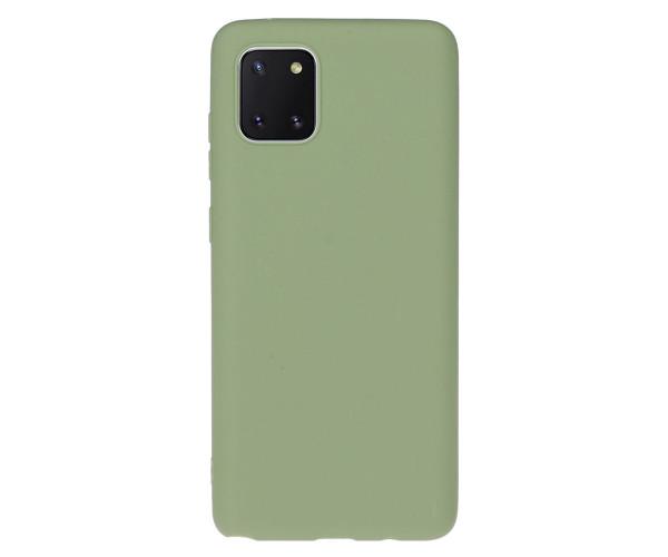 Чехол - накладка Silikone Matted для Samsung Galaxy Note 10 lite / A81 Оливковый