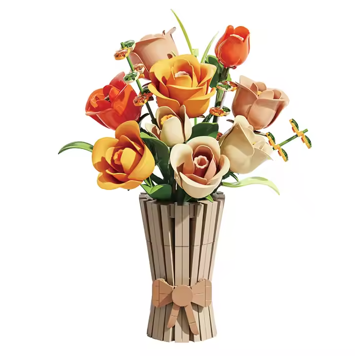 Конструктор Цветы Романтический букет для девочки 868 дет. (13066)