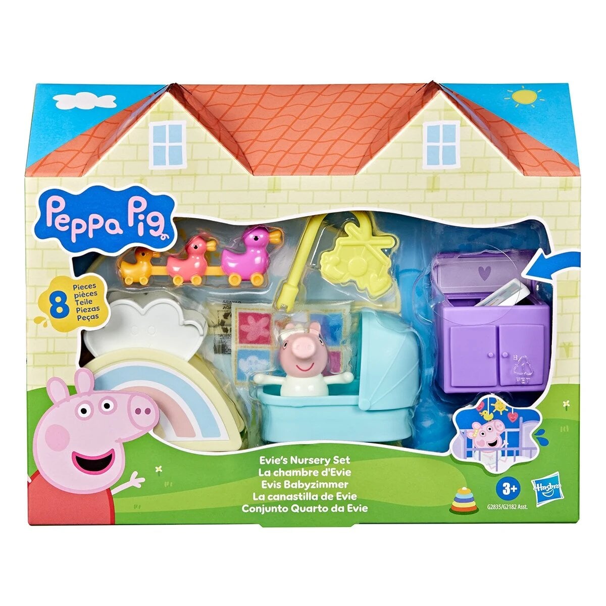 Игровой набор Peppa Pig Комната малютки Эви фигурка и 7 аксессуаров (G2835)