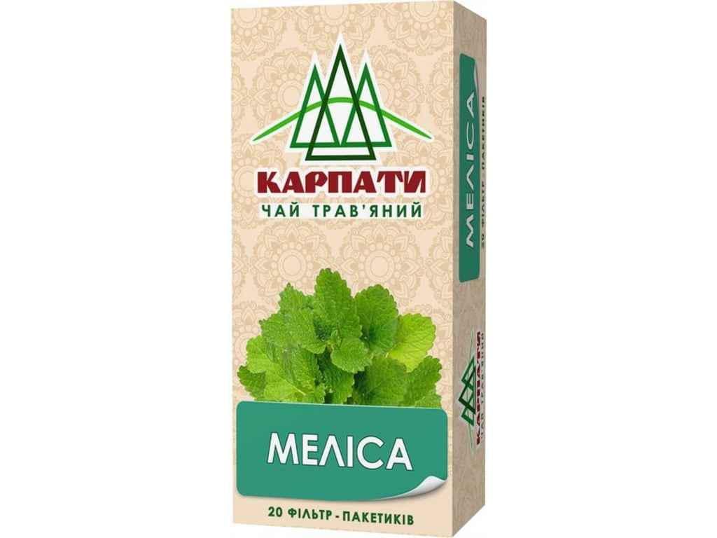 Чай фасованный травяной Карпаты Мелисса 20 пакетиков (845663) Чай фасованный травяной Карпаты Мелисса 20 пакетиков (845663)