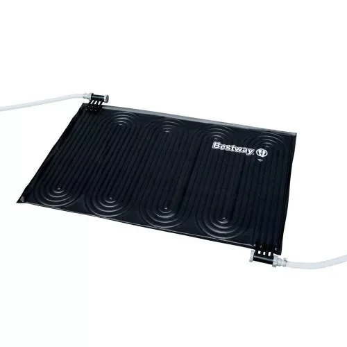 Нагреватель солнечный для бассейна Bestway Flow Clear 110×171 см ПВХ-коврик от фильтр-насоса Ø 32/Ø 38 мм Черный (3122915568)