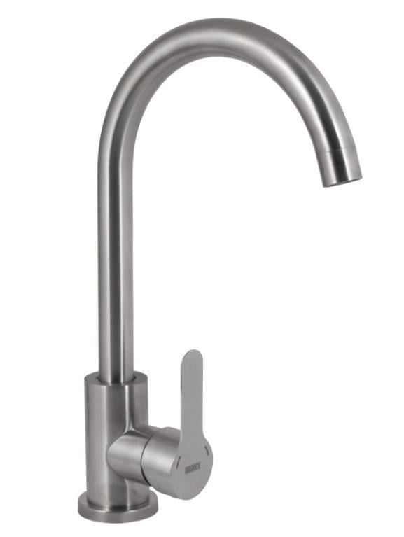 Смеситель для кухни Brinex Pure 015F U-образный Nickel (BRIPUR015FNKL)