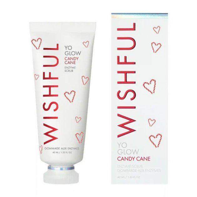 Скраб-пілінг ензимний Yo Glow Candy Cane з екстрактами папаї та ананаса 40 мл (09)