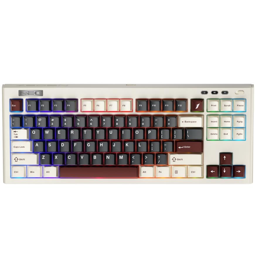 Клавиатура механическая 1stPlayer NEO87 Rome TKL BSUN Lavender RGB PBT Beige (NEO87-RM-WLD) Клавиатура механическая 1stPlayer NEO87 Rome TKL BSUN Lavender RGB PBT Beige (NEO87-RM-WLD)