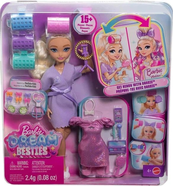 Лялька Barbie Dream besties Малібу Мій ранок краси (JGG38) Лялька Barbie Dream besties Малібу Мій ранок краси (JGG38)