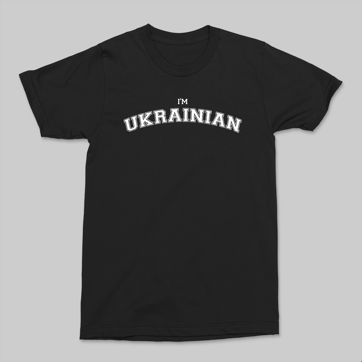 Футболка патриотическая унисекс Ufree"I AM UKRAINIAN" L Черный (20019-2 -L)