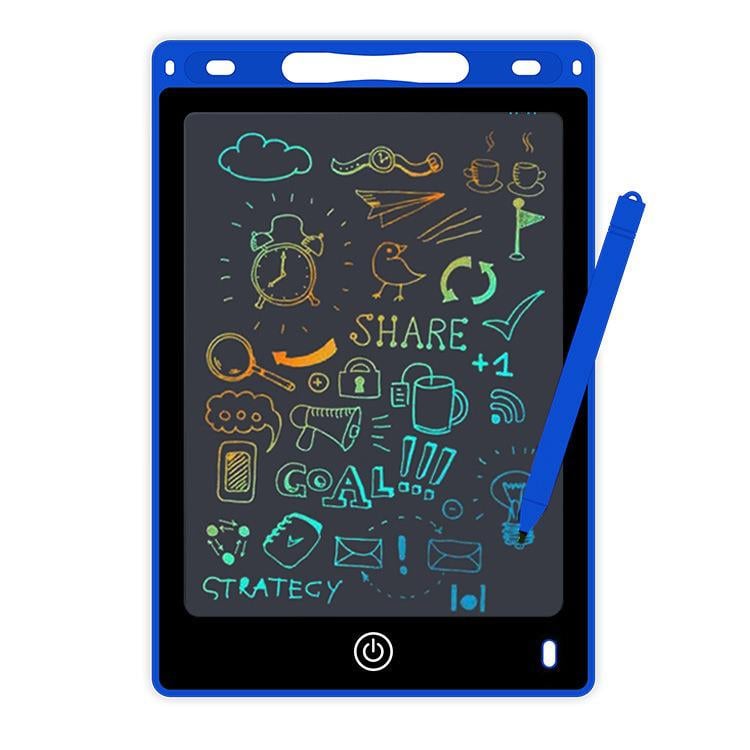 Планшет для рисования LCD 8.5" цветной со стилусом и блокировкой экрана для детей и взрослых Синий (29795)