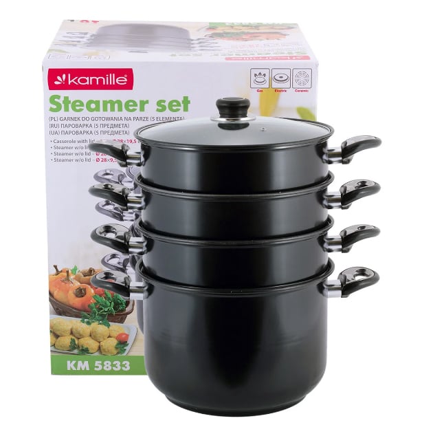 Пароварка з кришкою Kamille 10 л (KM-5833)