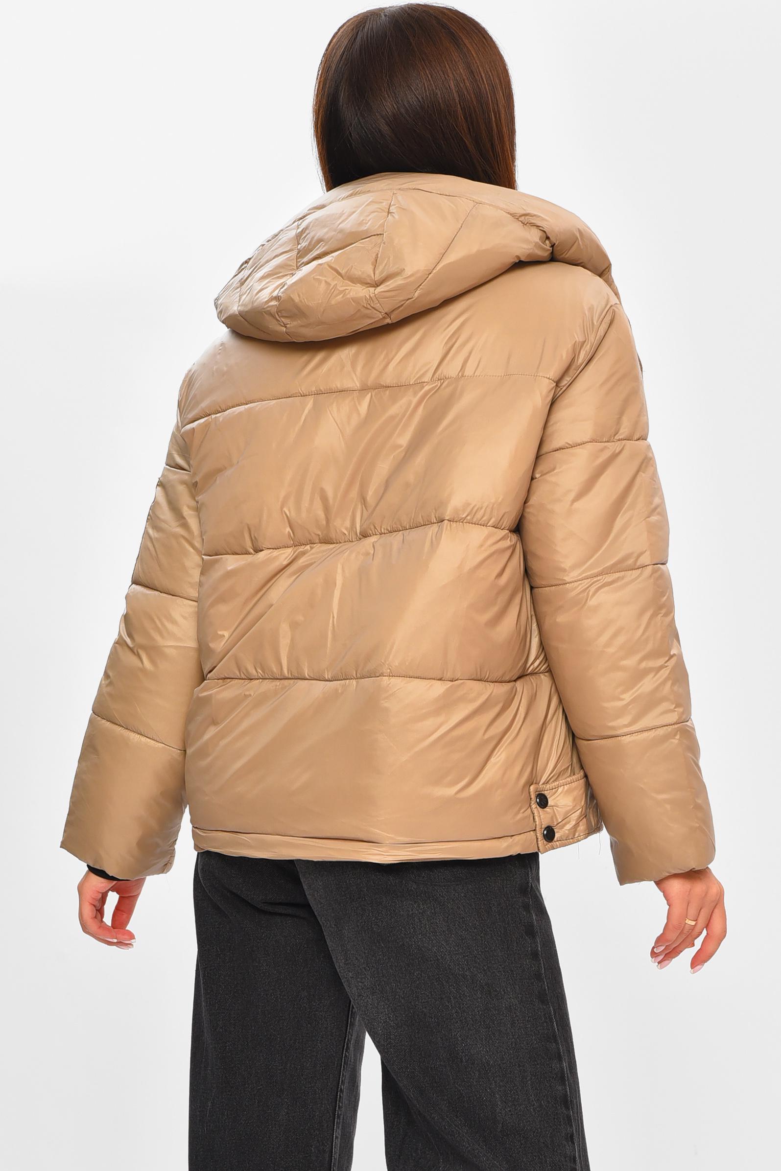 Куртка женская демисезонная L Бежевый (206255) - фото 3 Куртка женская демисезонная L Бежевый (206255) - фото 3