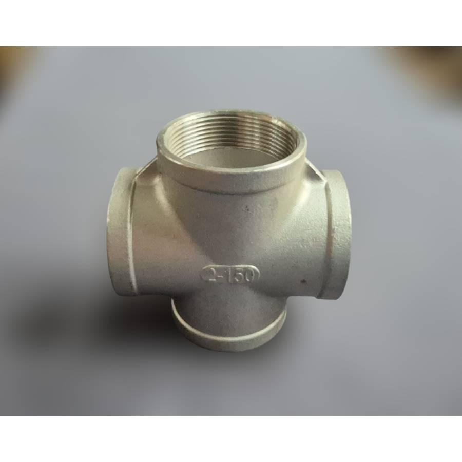 Крестовина муфтовая Ду50 нержавеющая сталь AISI304 ВР BSPP Class 150 90° 2" (29203307) - фото 3 Крестовина муфтовая Ду50 нержавеющая сталь AISI304 ВР BSPP Class 150 90° 2" (29203307) - фото 3
