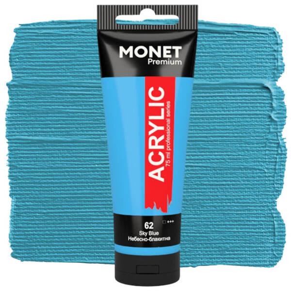 Акрилова фарба Monet 62 75 мл Небесно-блакитний (7514962) - фото 1 Акрилова фарба Monet 62 75 мл Небесно-блакитний (7514962) - фото 1