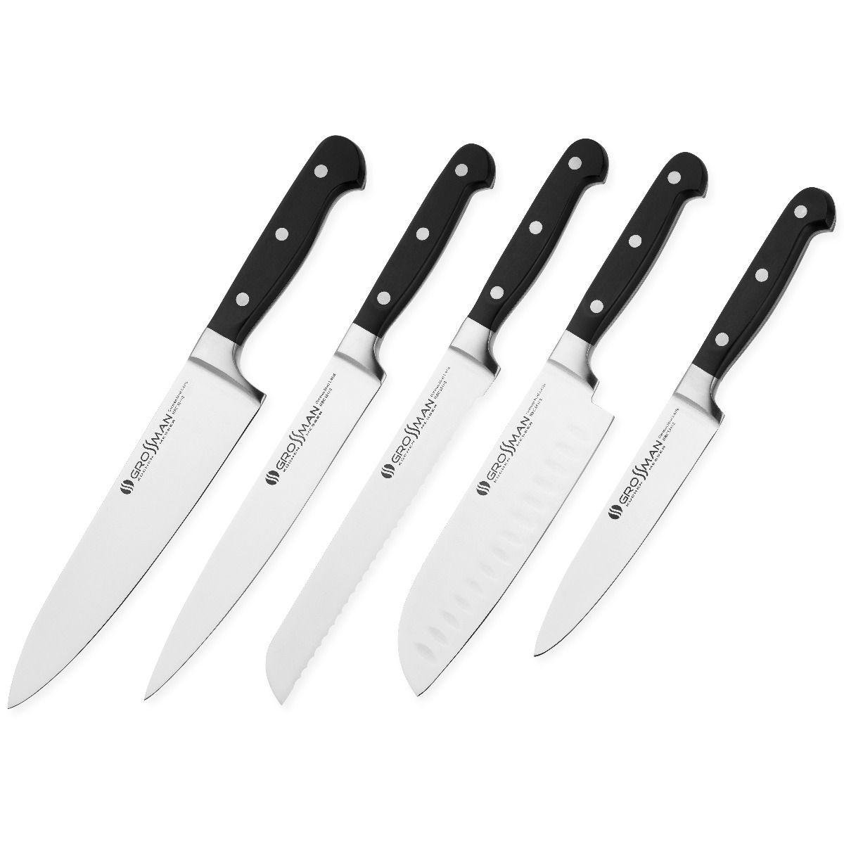 Набір кухонних ножів Grossman Elite Pro SL 4130 (26528853) Набір кухонних ножів Grossman Elite Pro SL 4130 (26528853)