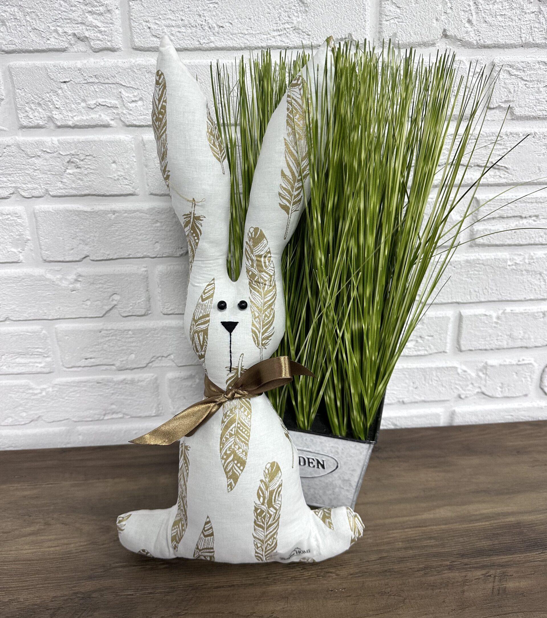 Кролик пасхальный Feathers Comfort Home текстильный 45 см