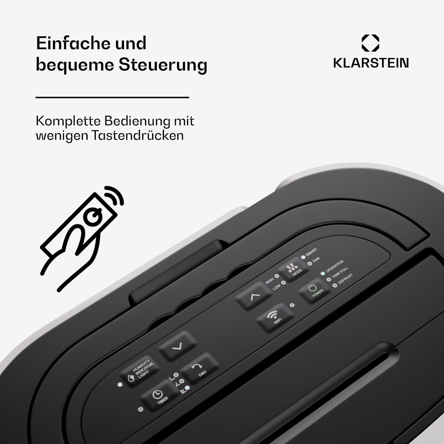 Осушитель воздуха KLARSTEIN DryFy Pro 20 170 м3 (10045549) - фото 7 Осушитель воздуха KLARSTEIN DryFy Pro 20 170 м3 (10045549) - фото 7