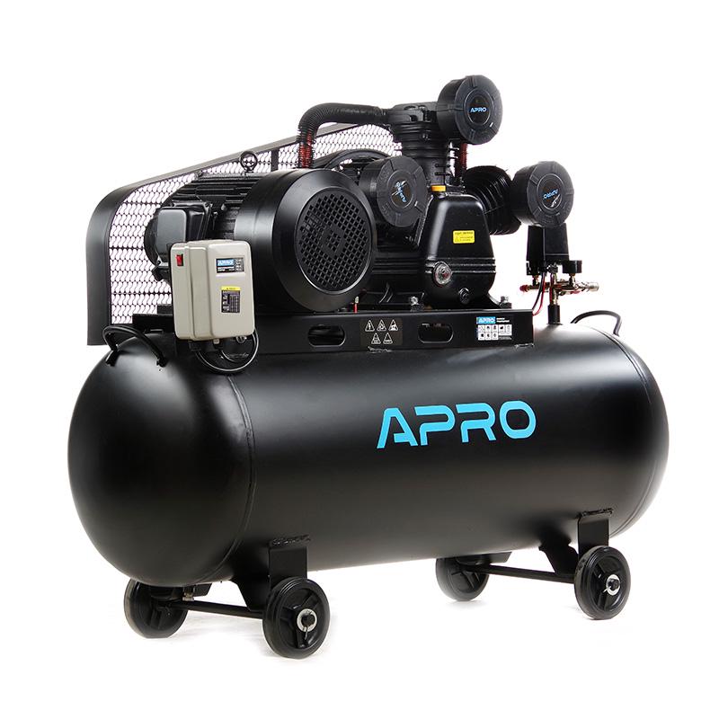 Компресор Apro трьохциліндровий пасовий OFBD-200X 8 Бар 7,5 кВт 1050 л/хв 200 л 380В 2 крана з оливою 1 л (850186) - фото 3 Компресор Apro трьохциліндровий пасовий OFBD-200X 8 Бар 7,5 кВт 1050 л/хв 200 л 380В 2 крана з оливою 1 л (850186) - фото 3