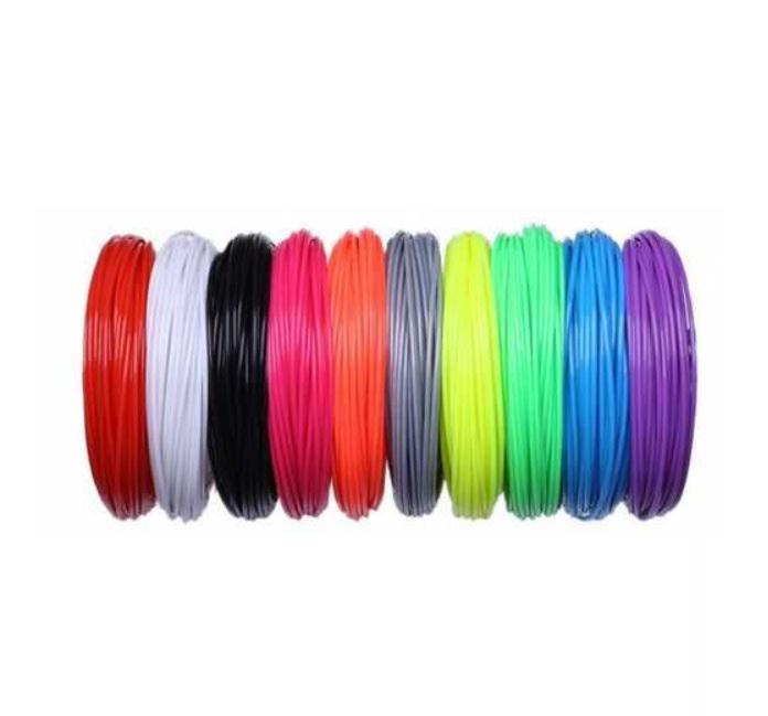 Лента пластик для 3D ручки PLA 10 шт. 10 м 1,75 мм Разноцветный (126379)