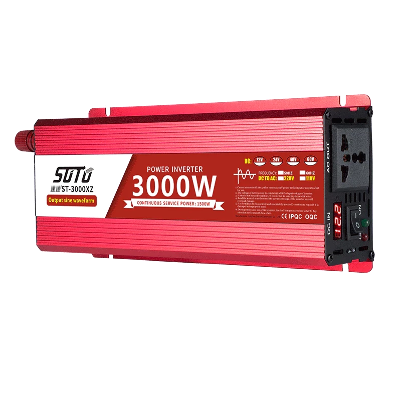 Инвертор преобразователь напряжения 24 В 220В 3000 Вт чистая синусоида