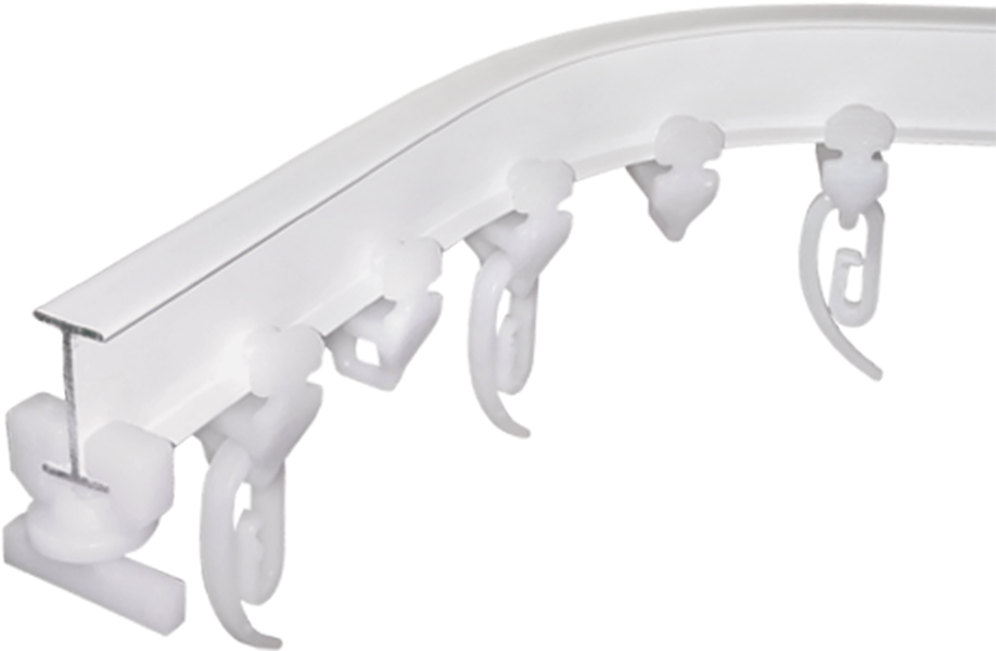 Карниз гибкий для штор Т-ПРОФИЛЬ EURO CONCEPT гладкий фурнитура STANDARD 4,0 м Белый - фото 2 Карниз гибкий для штор Т-ПРОФИЛЬ EURO CONCEPT гладкий фурнитура STANDARD 4,0 м Белый - фото 2