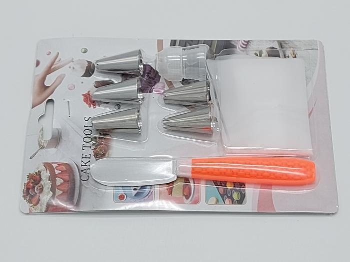 Мешок кондитерский силиконовый многоразовый для крема с металлическими насадками 5 шт. (20011) - фото 3 Мешок кондитерский силиконовый многоразовый для крема с металлическими насадками 5 шт. (20011) - фото 3