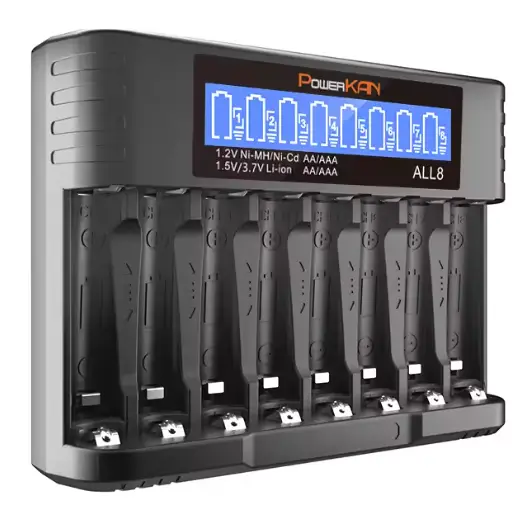 Зарядное устройство для аккумуляторов POWERKAN ALL8 Black