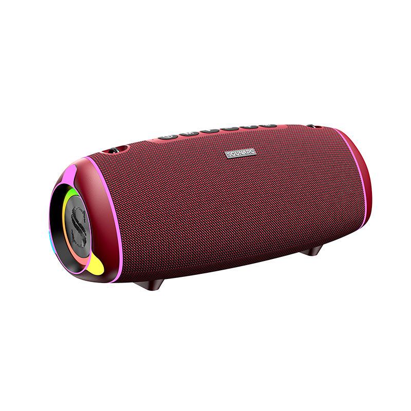Портативная колонка Bluetooth Sounarc R2 60 Вт TWS Red (13827292)