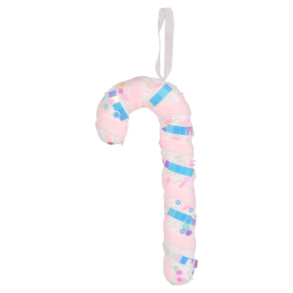 Елочная игрушка Lollipop R33894 17 см Розово-белый (32709461)