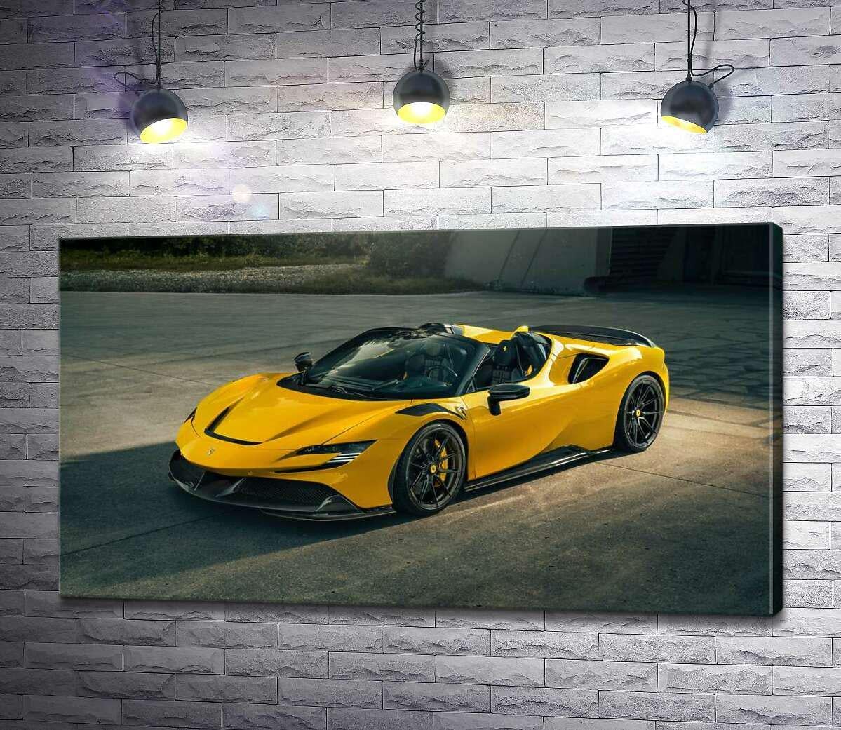 Картина ArtPoster Золотой кабриолет Ferrari SF90 Spider 130x73 см Модуль №1 (004372) Картина ArtPoster Золотой кабриолет Ferrari SF90 Spider 130x73 см Модуль №1 (004372)