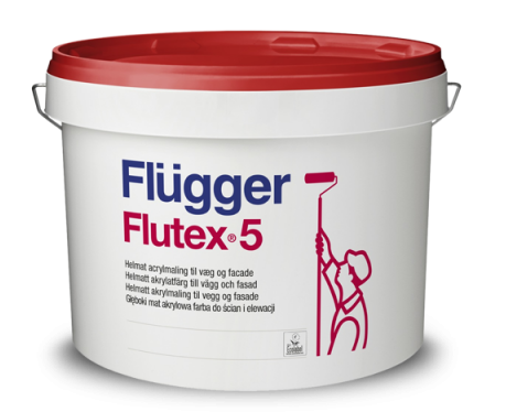 Краска интерьерная матовая Flugger Flutex 5 10 л Белый