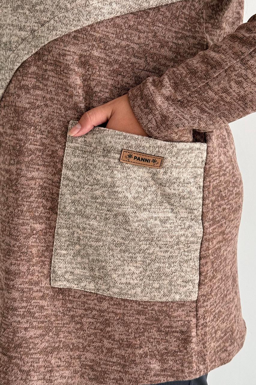 Туника PANNI Женя на флисе р. 52-54 Бежевый (Р2508252279) - фото 6 Туника PANNI Женя на флисе р. 52-54 Бежевый (Р2508252279) - фото 6