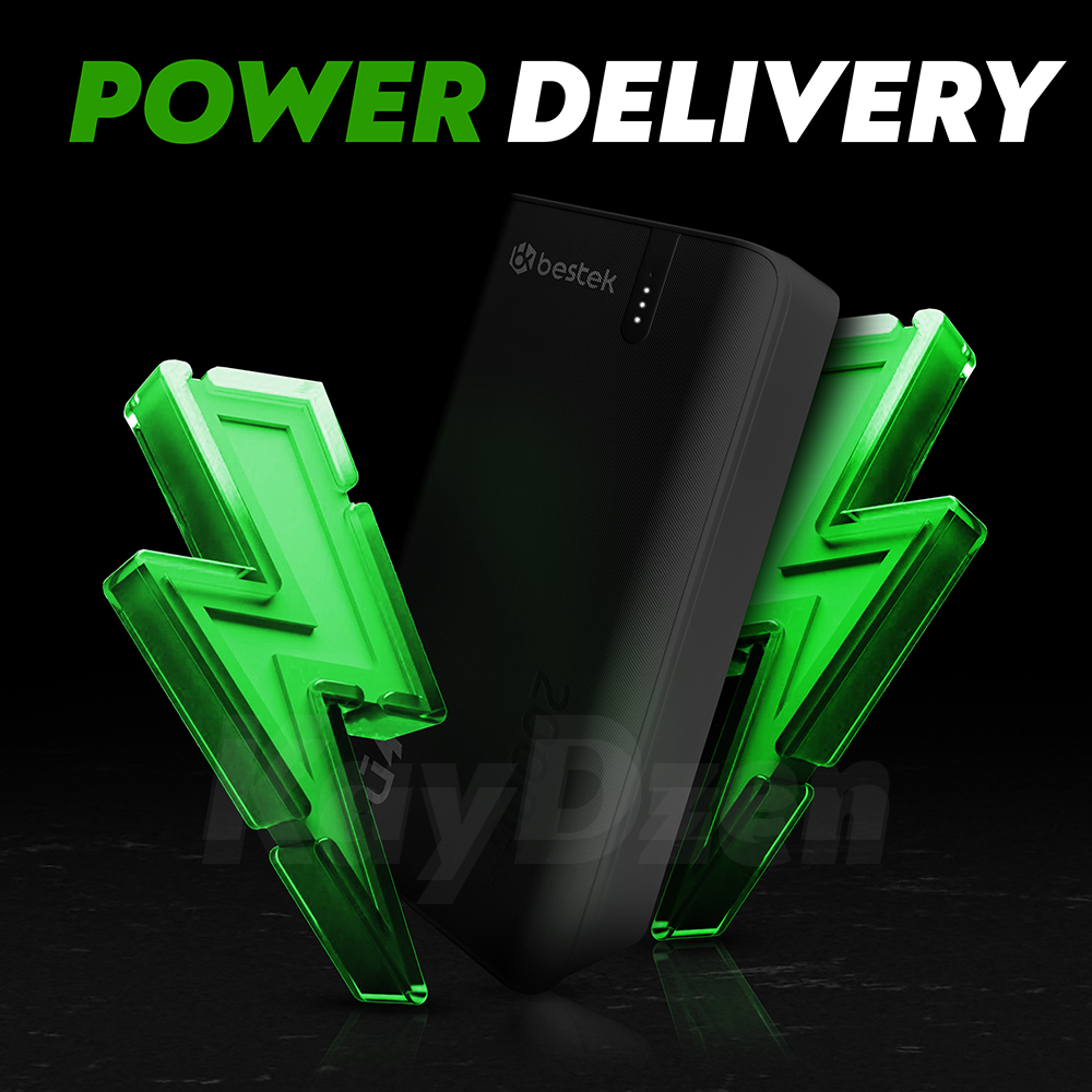 Акумулятор зовнішній з швидкою зарядкою Bestek BK77489 20000 mAh QC 3.0 PD 22,5W (147) - фото 4 Акумулятор зовнішній з швидкою зарядкою Bestek BK77489 20000 mAh QC 3.0 PD 22,5W (147) - фото 4