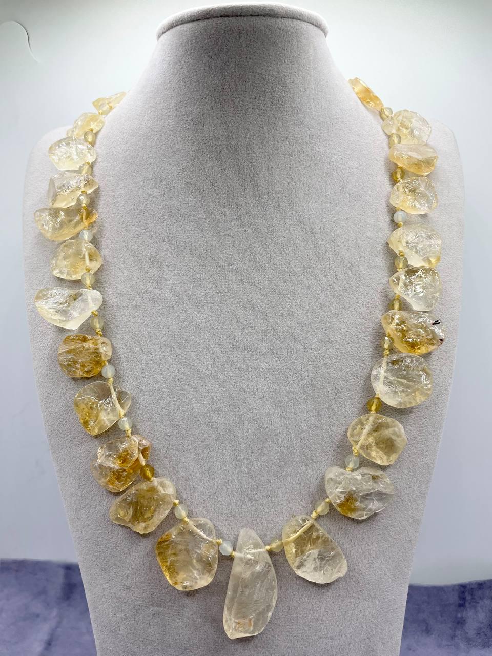 Бусы цитрин 50 см Желтый (1532)