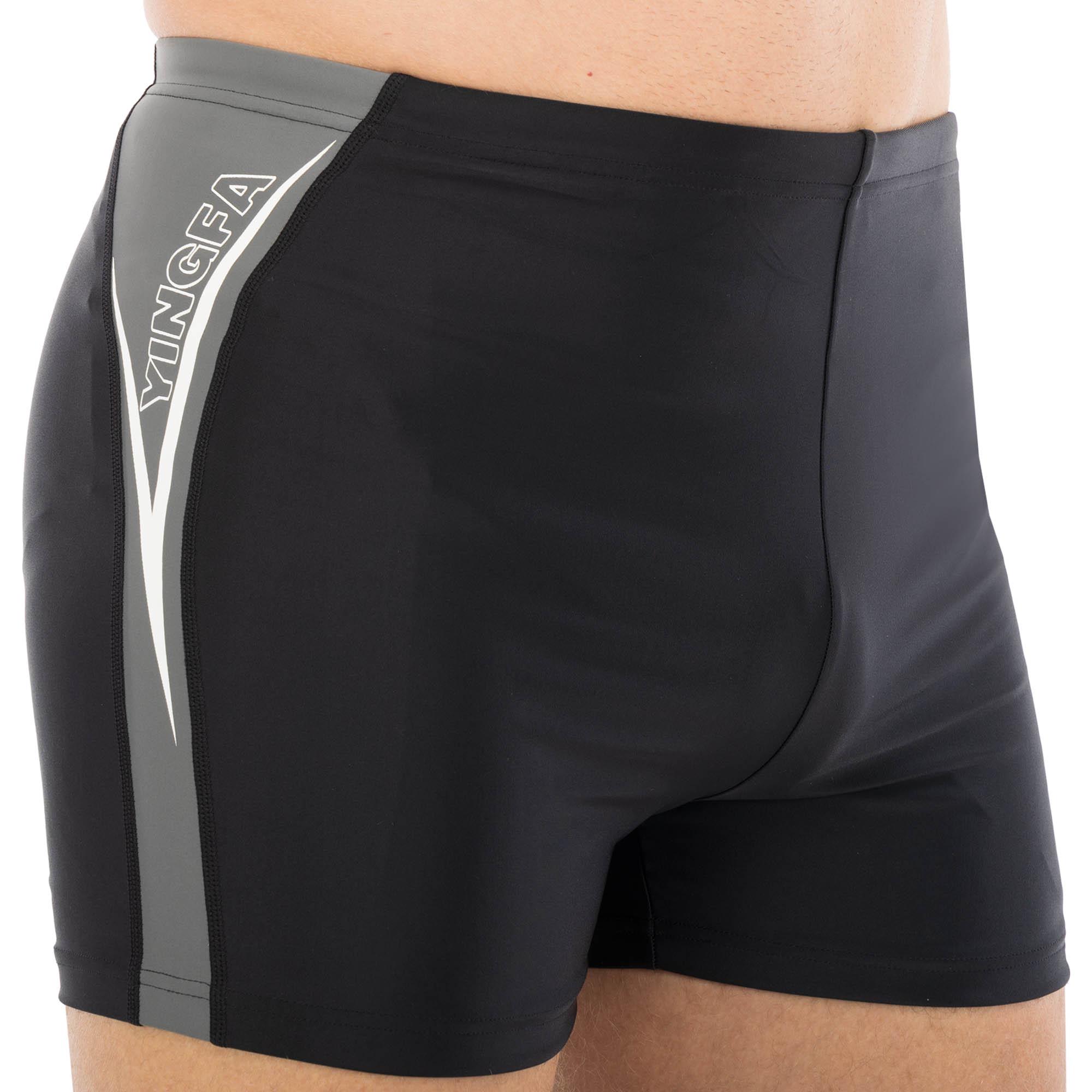 Плавки боксери чоловічі для плавання YINGFA 24T859 L Чорний/Сірий (24T859_Черный-серый_L_(160-16) - фото 3 Плавки боксери чоловічі для плавання YINGFA 24T859 L Чорний/Сірий (24T859_Черный-серый_L_(160-16) - фото 3