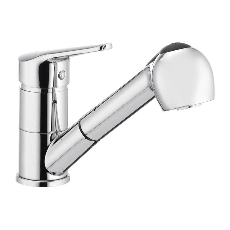 Змішувач для кухні IBERGRIF Roma IB0052 із висувною лійкою Хром (63230)