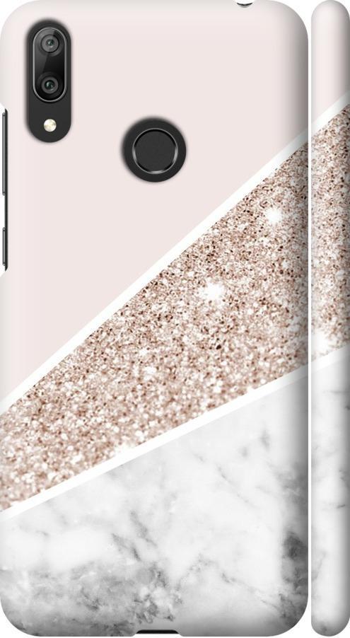 Чехол на Huawei Y7 2019 Пастельный мрамор (4342m-1638-42517)