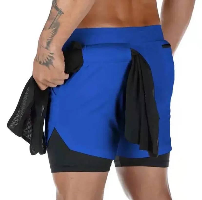 Шорти-тайті Academy чоловічі спортивні для бігу/тренування XXXL Синій (8047142)