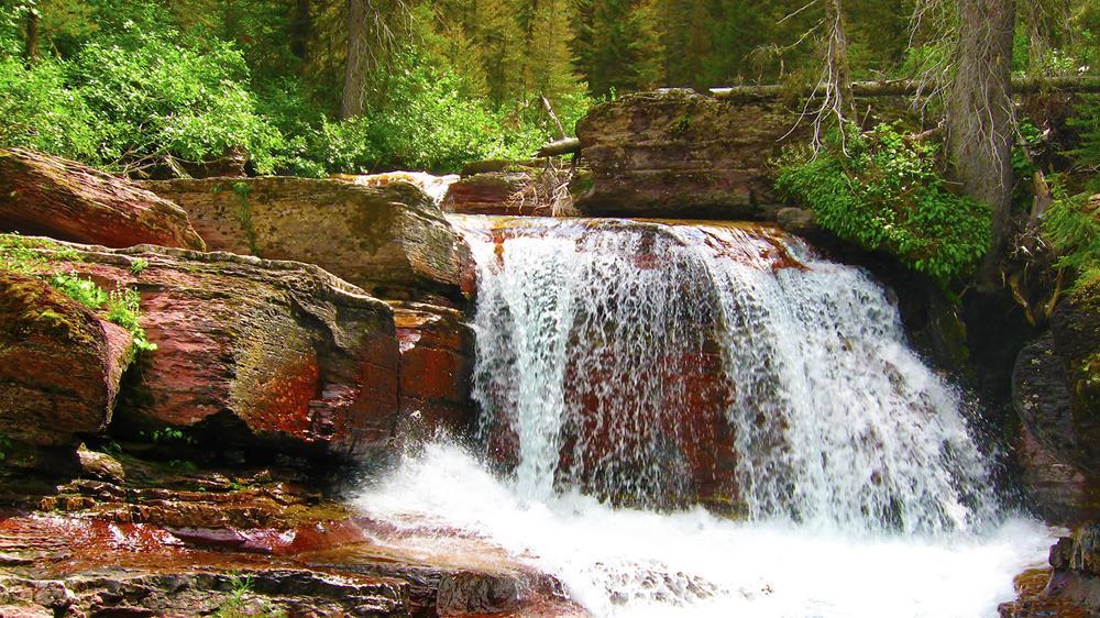 Картина на холсте Водопад 50х70 см (N146)