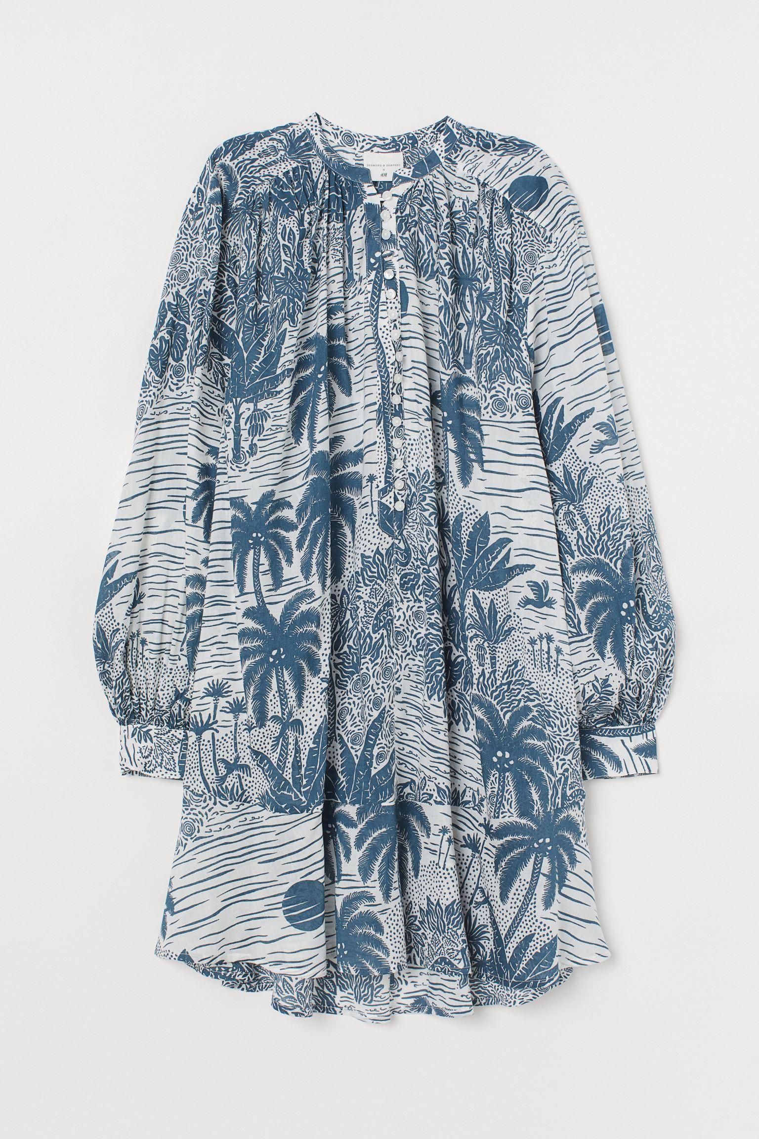 Туніка пляжна XS Біло-сірий (8421641wer)