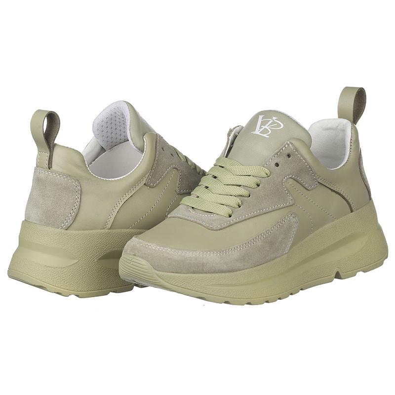 Кроссовки женские Best Vak 10213-24 кожа р. 39 Фисташковый (03080)