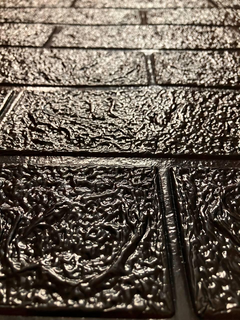 3D-панель самоклеющаяся кирпич 770x700x3 мм Черный - фото 2 3D-панель самоклеющаяся кирпич 770x700x3 мм Черный - фото 2