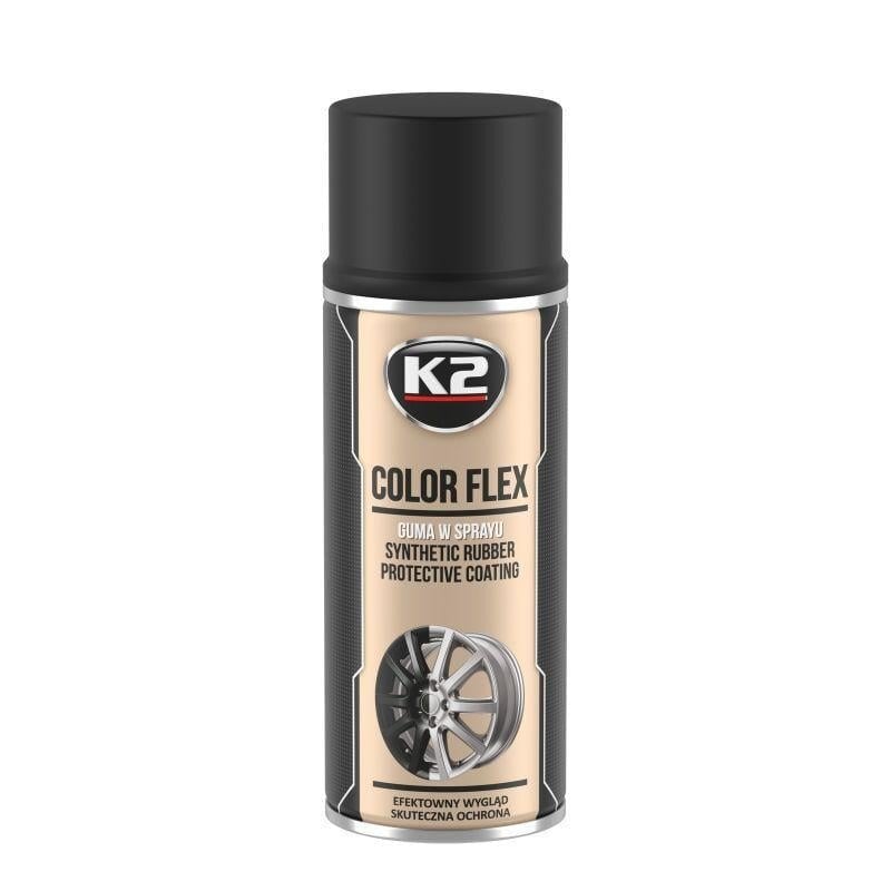 Жидкая резина K2 Color Flex матовая 400 мл Черный (L343CM)