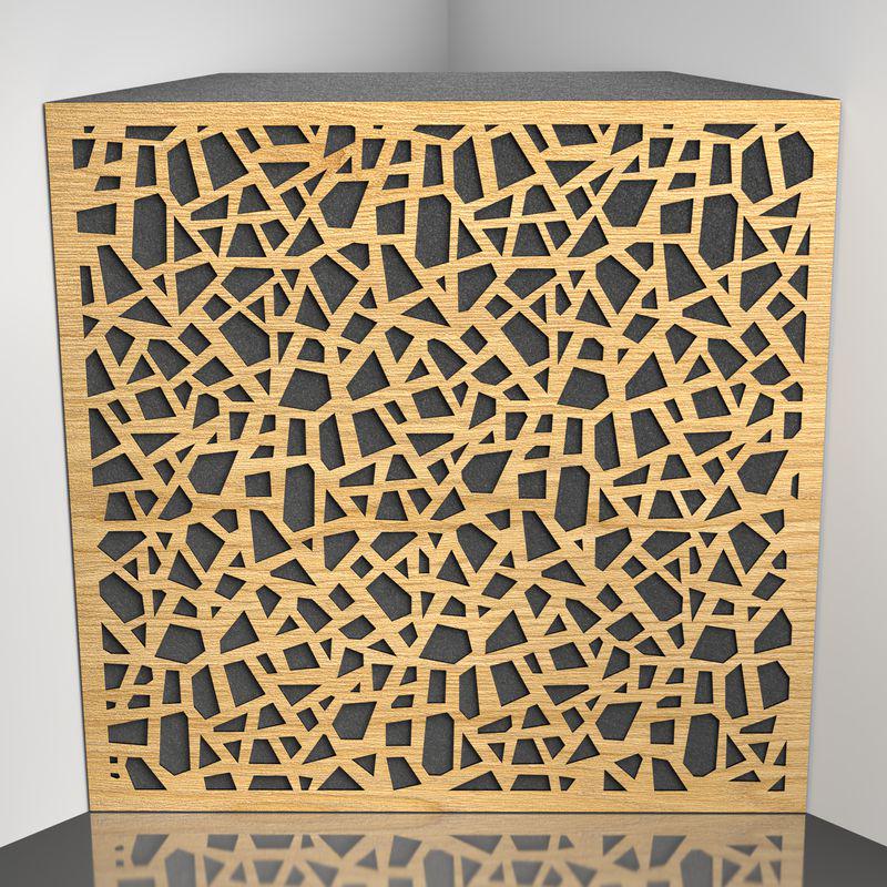 Бас ловушка Ecosound EcoArt Sherwood 50х50 см 100 мм Светлый дуб (1509)