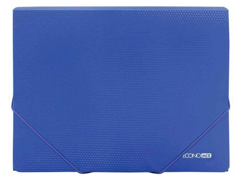 Папка на резинке Economix пластиковая А4 фактура апельсин Синий (E31601-52)