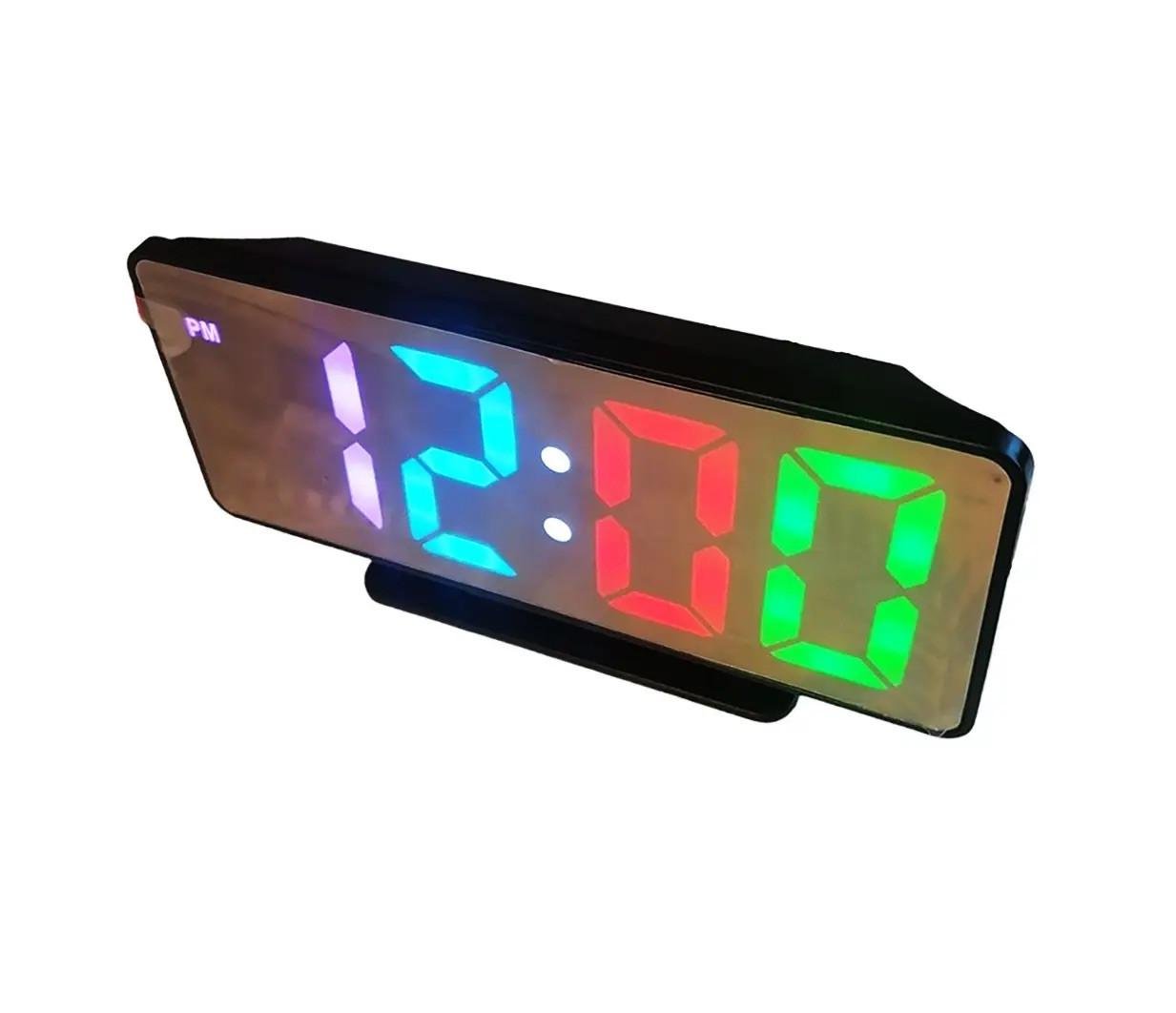 Часы сетевые цифровые VST 888H RGB USB с зеркальным LED-экраном (2545251249)