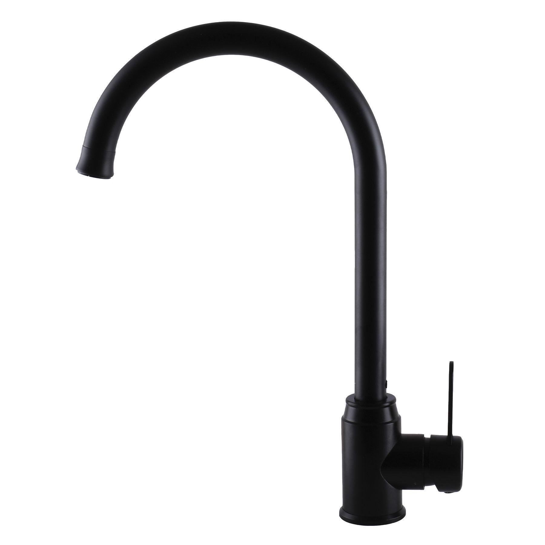 Смеситель для кухни из нержавеющей стали MixMIRA WIEN MS2-203S-MOD-BB Черный матовый (21989) - фото 3