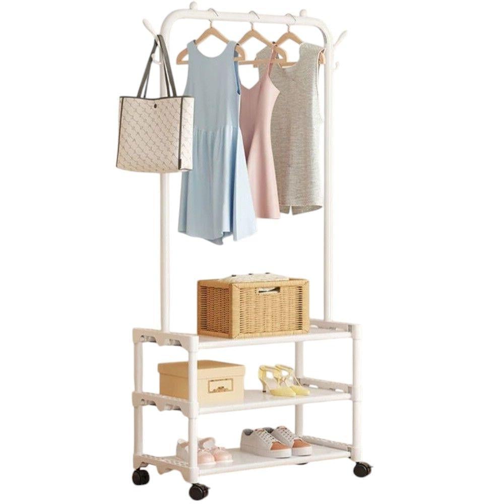 Вешалка-стойка с полками для обуви R93316-W 56х34,5х162 см