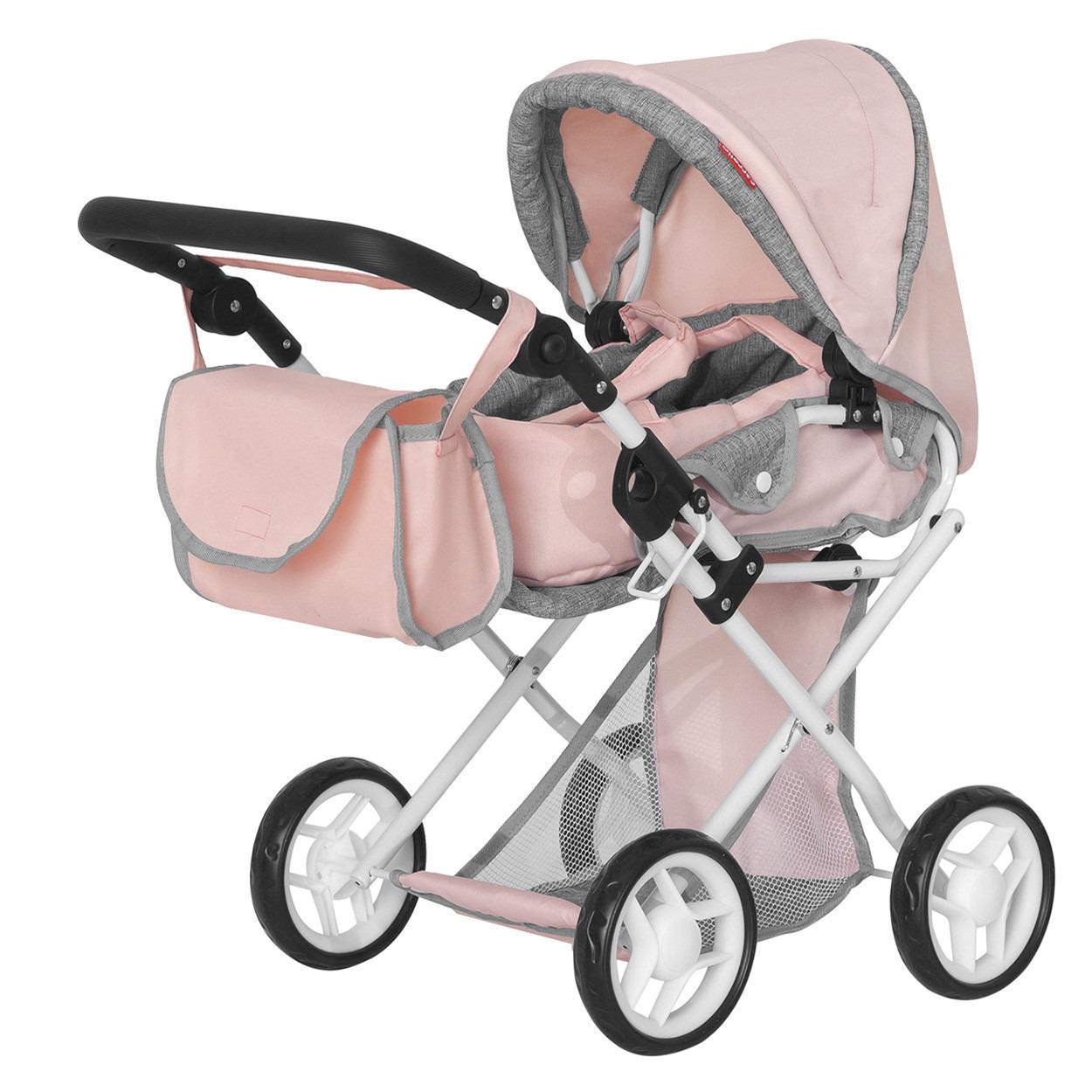 Коляска для куклы Carrello Unico Pink (9346)