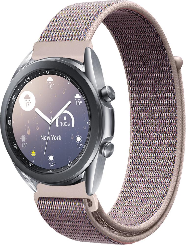 Ремешок нейлоновый Sport Loop для Galaxy Watch 3 41 мм Grey/Pink (25513-06)
