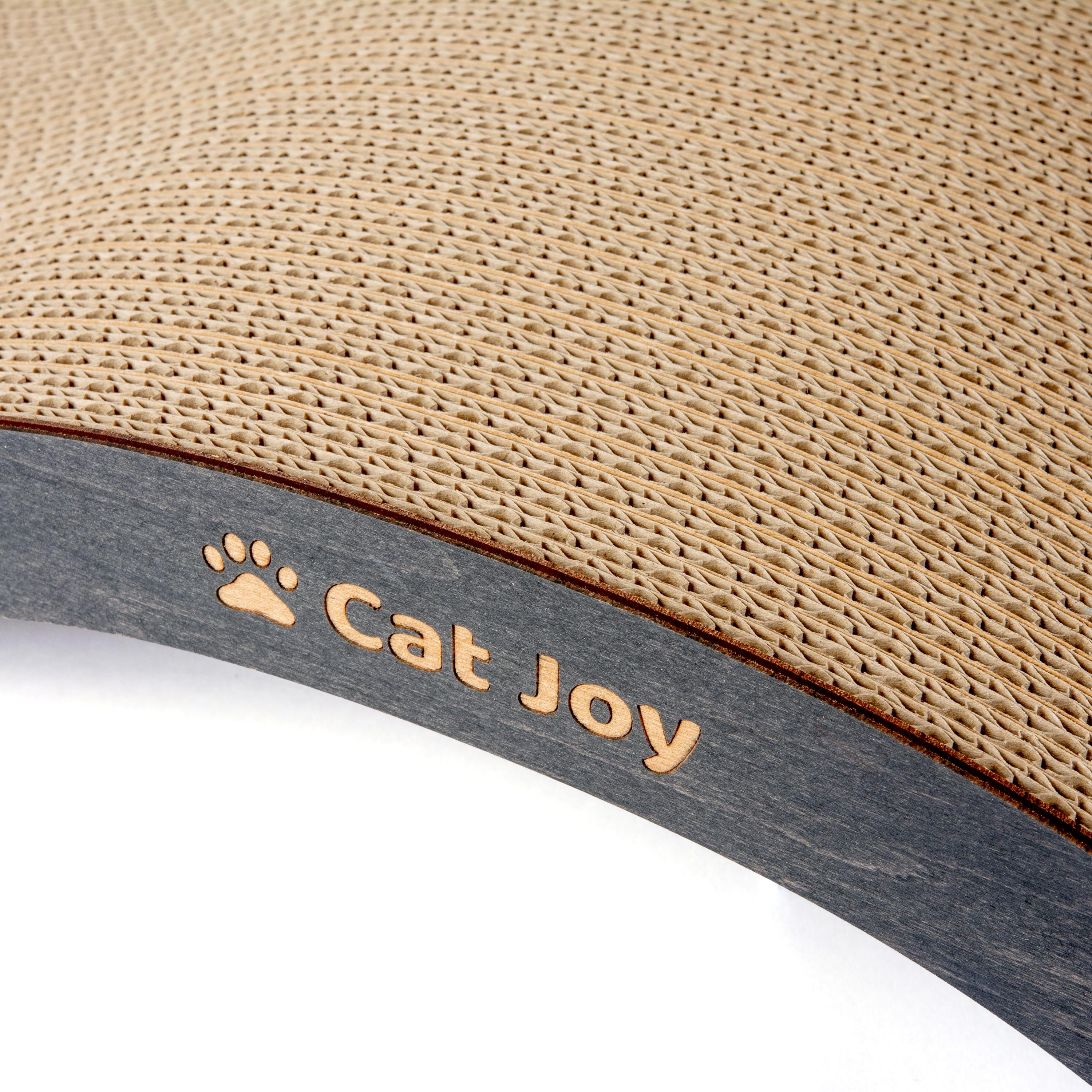 Когтеточка с деревянным фасадом Cat Joy Fusion Wood гофрокартон Black (877500003) - фото 5