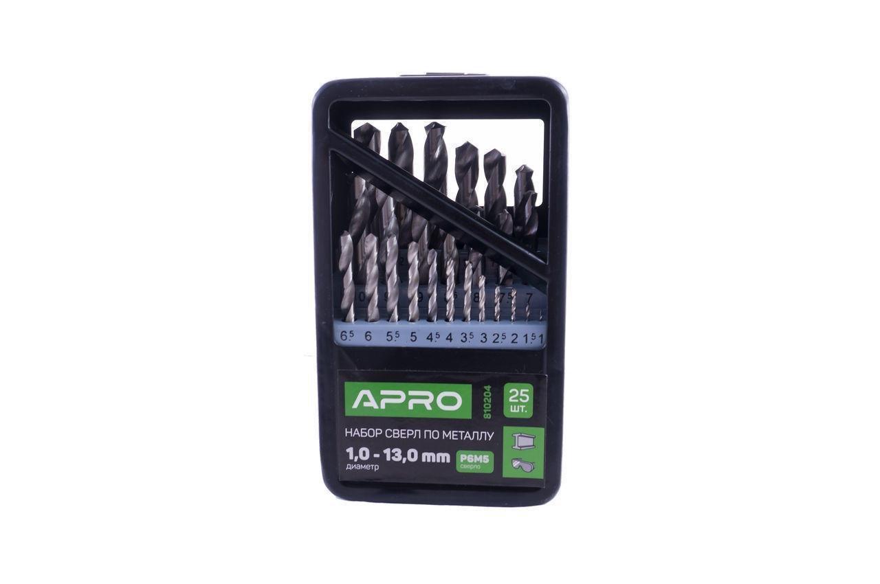 Набор сверл по металлу Apro 25 шт. (dr-810204)