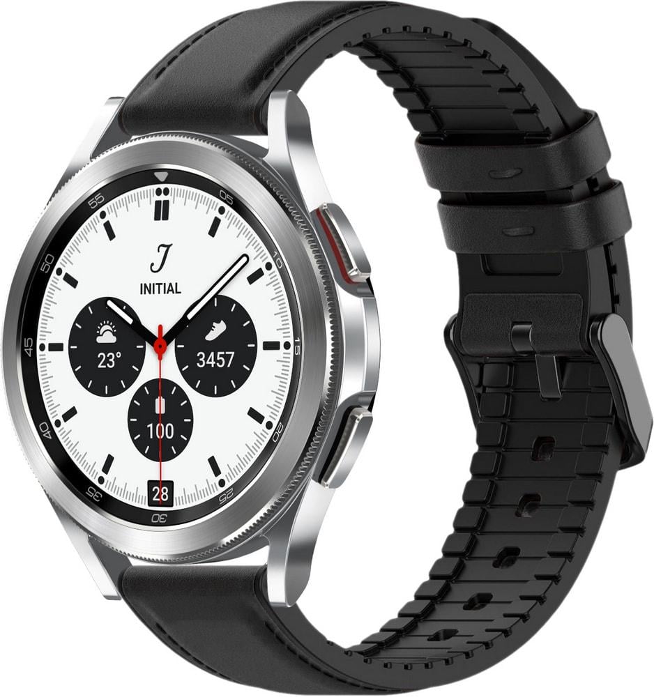 Ремешок кожаный Tamyx для Galaxy Watch 4 Classic 42 мм Black (31586-2B)